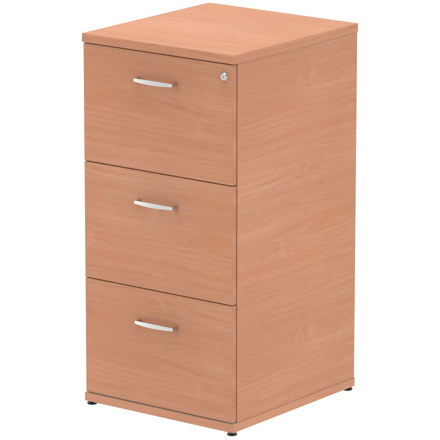 Impulse Lockable Wood Finish Office Filing Cabinet