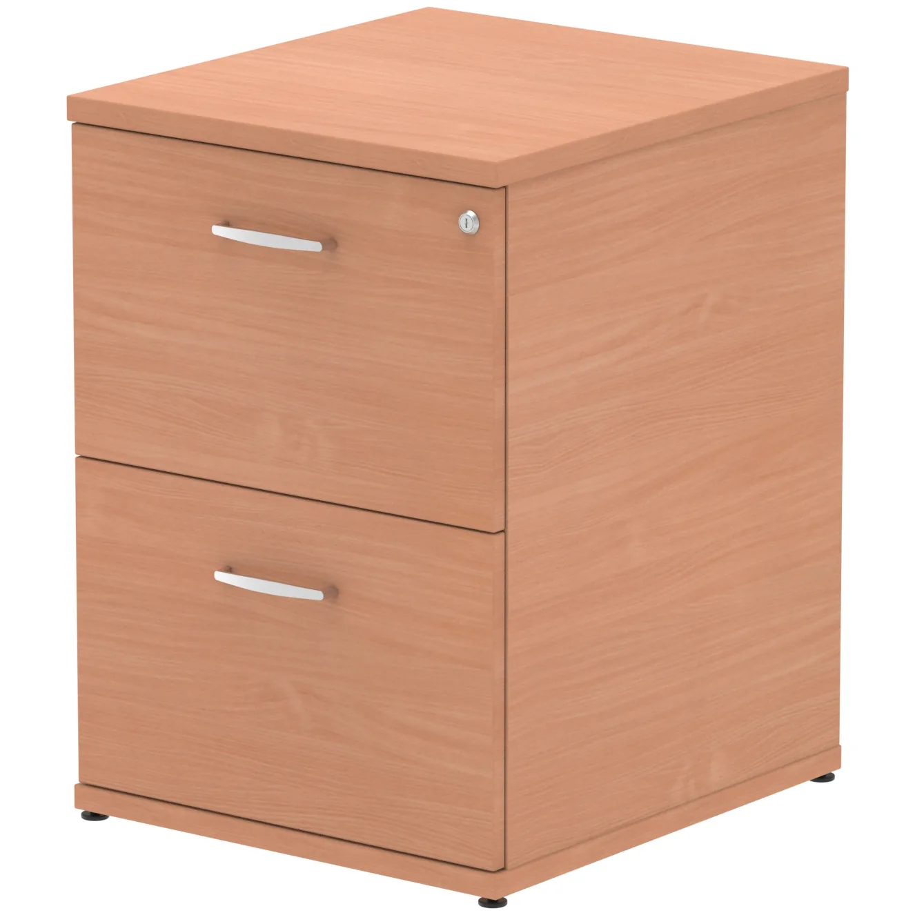 Impulse Lockable Wood Finish Office Filing Cabinet