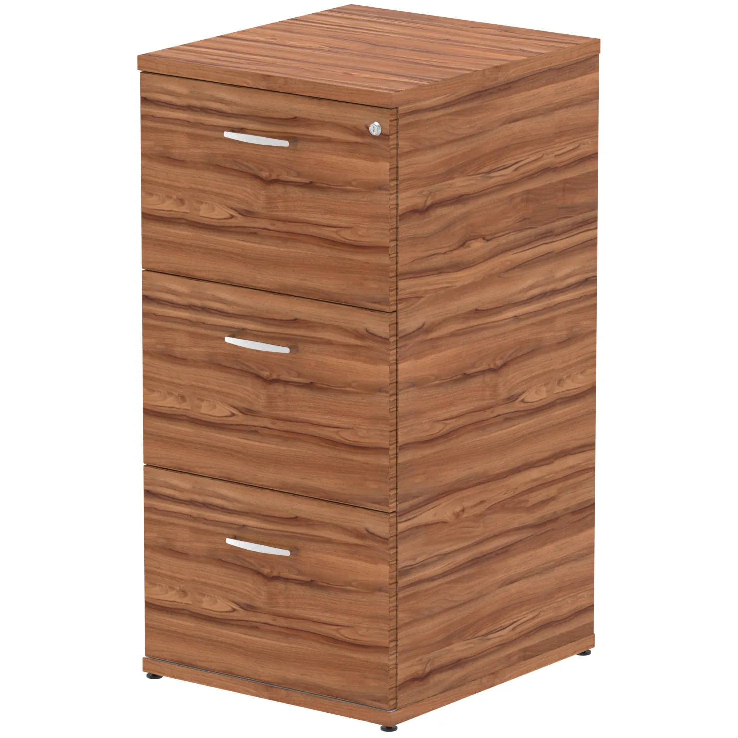 Impulse Lockable Wood Finish Office Filing Cabinet