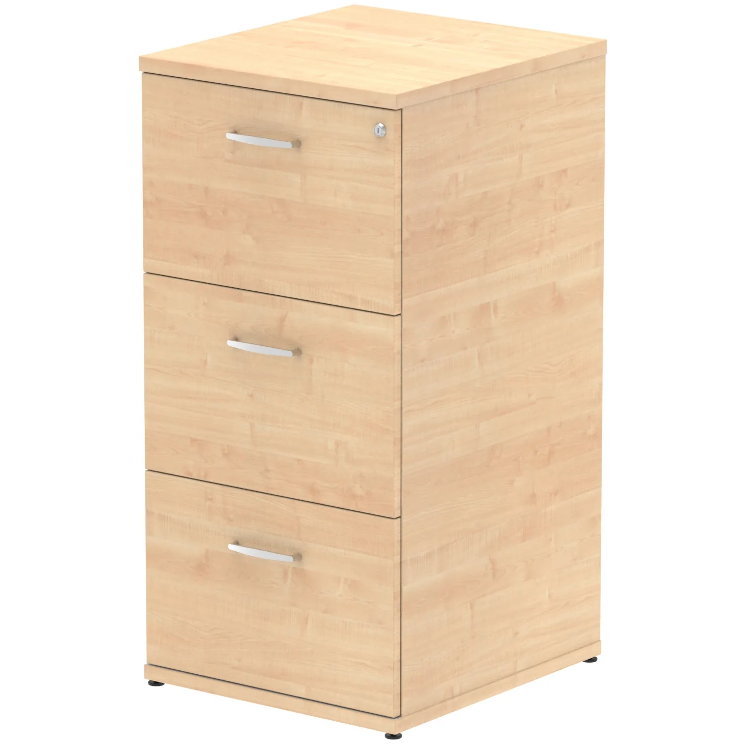 Impulse Lockable Wood Finish Office Filing Cabinet