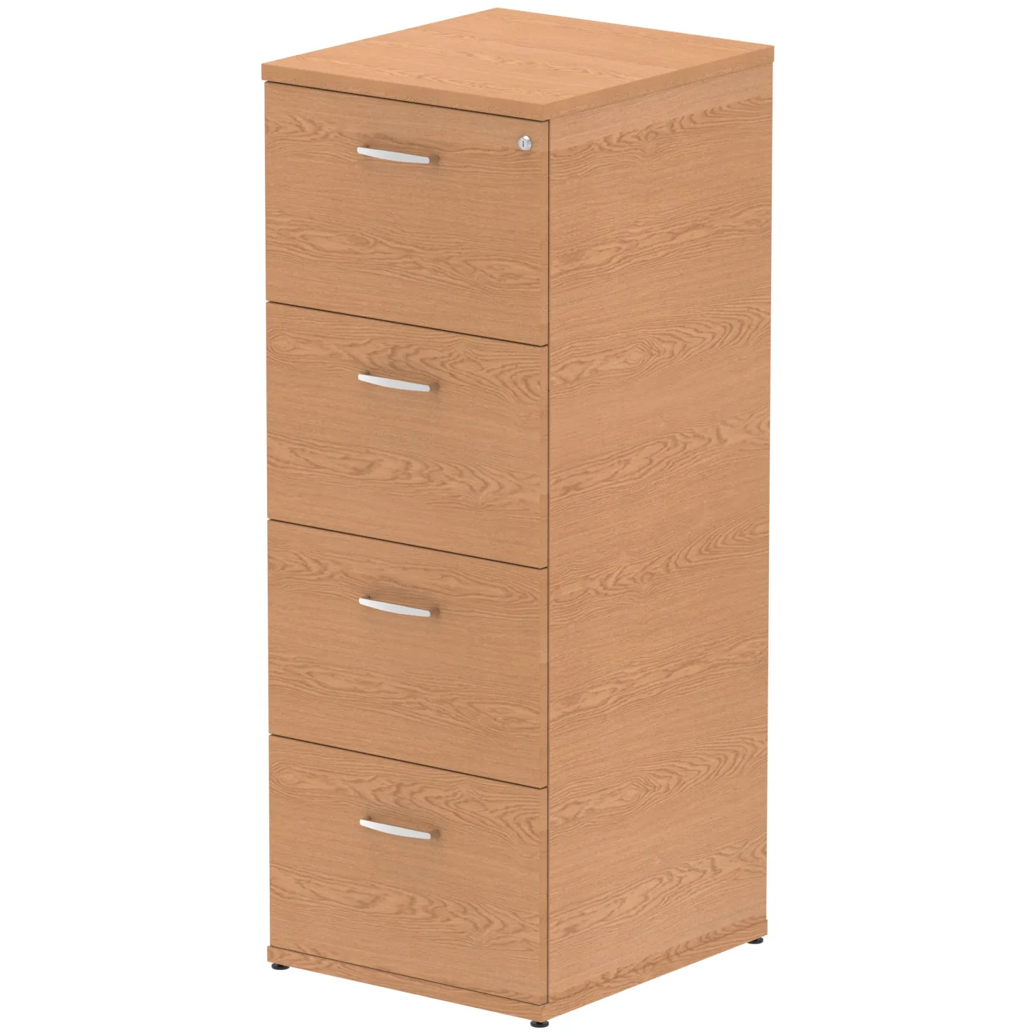 Impulse Lockable Wood Finish Office Filing Cabinet