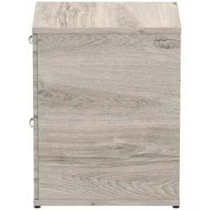 Impulse Lockable Wood Finish Office Filing Cabinet