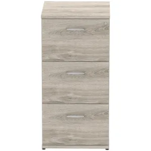Impulse Lockable Wood Finish Office Filing Cabinet