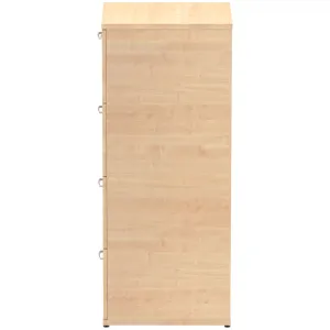 Impulse Lockable Wood Finish Office Filing Cabinet