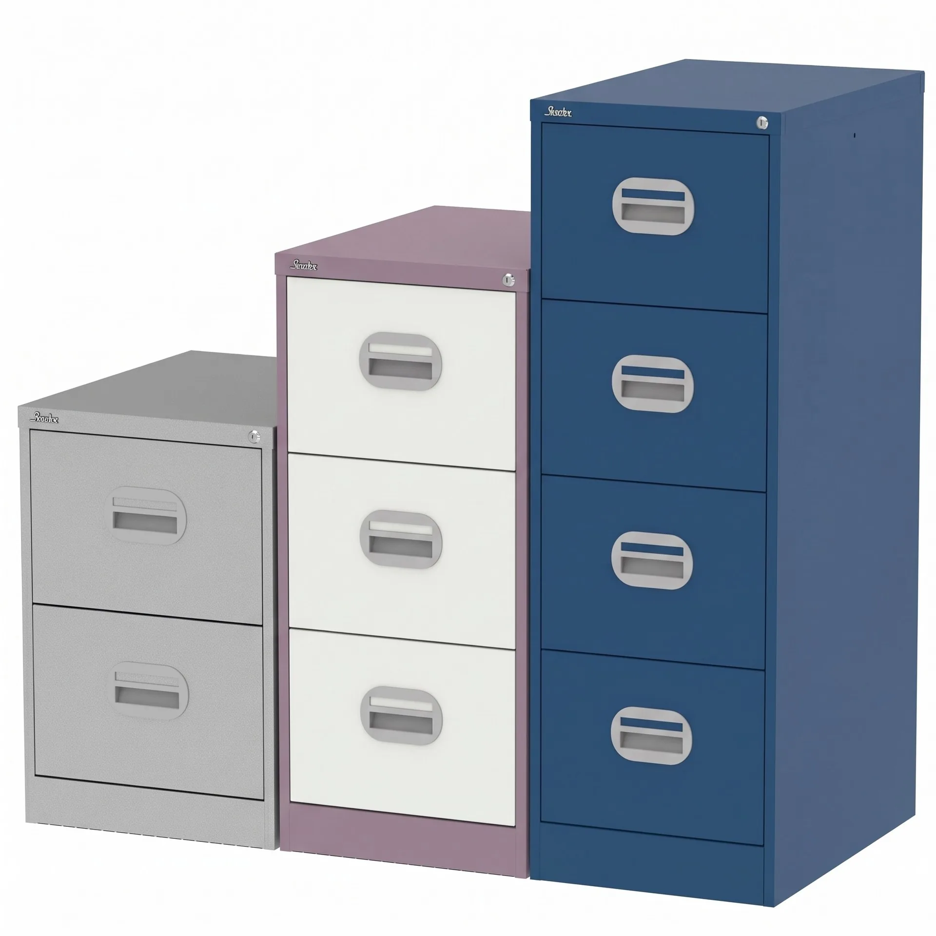 Qube Steel Office Filing Cabinet in 25 Colours