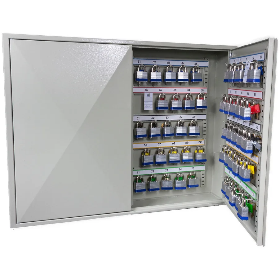 Phoenix Deep Plus & Padlock Key Cabinet with 24 to 100 Hooks