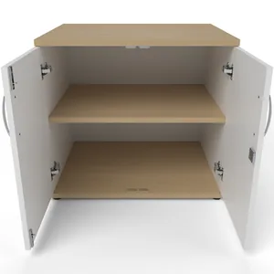 Impulse Desk High Lockable Office Cupboard in 13 Finishes