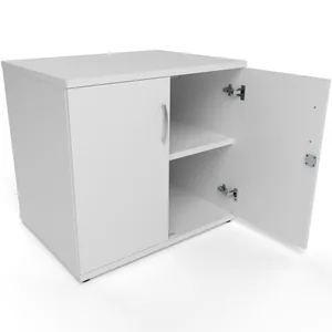 Impulse Desk High Lockable Office Cupboard in 13 Finishes
