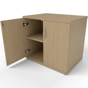 Impulse Desk High Lockable Office Cupboard in 13 Finishes