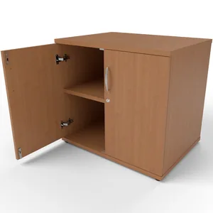 Impulse Desk High Lockable Office Cupboard in 13 Finishes