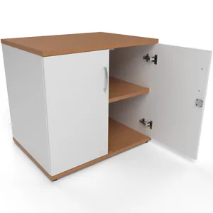 Impulse Desk High Lockable Office Cupboard in 13 Finishes