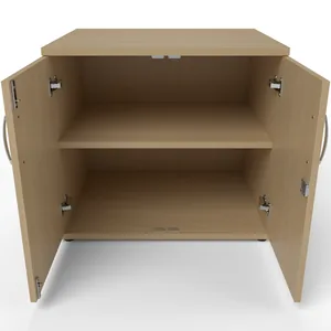 Impulse Desk High Lockable Office Cupboard in 13 Finishes