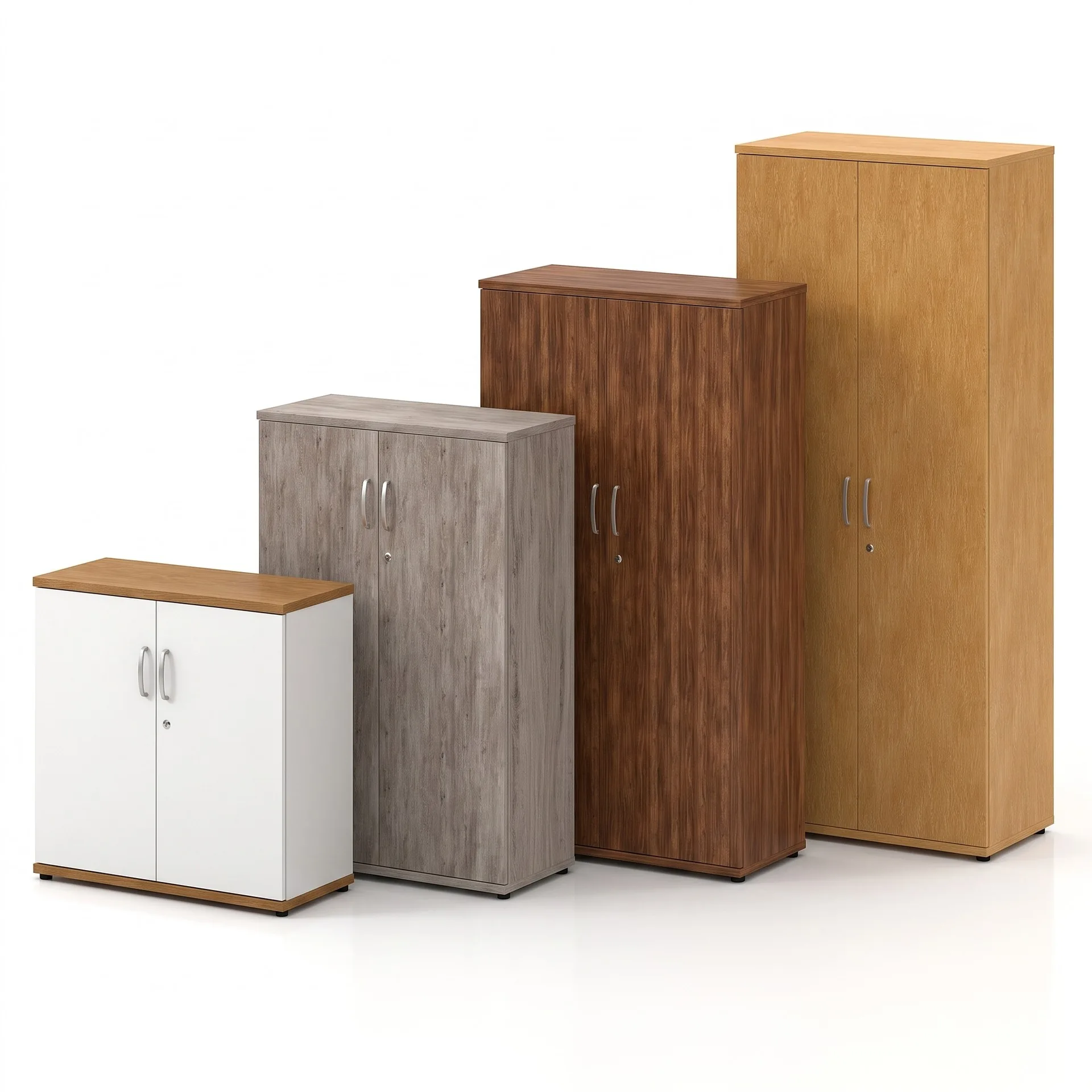 Impulse Lockable Office Storage Cupboard in Four Heights