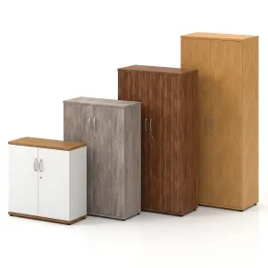 Impulse Lockable Office Storage Cupboard in Four Heights