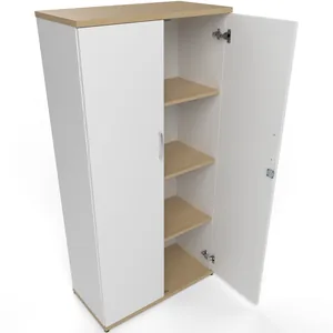 Impulse Lockable Office Storage Cupboard in Four Heights