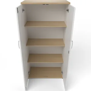 Impulse Lockable Office Storage Cupboard in Four Heights