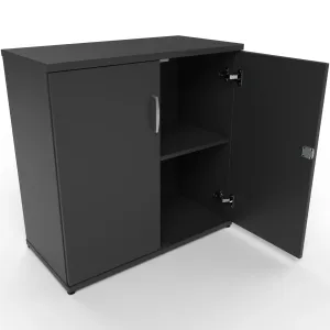 Impulse Lockable Office Storage Cupboard in Four Heights