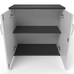 Impulse Lockable Office Storage Cupboard in Four Heights