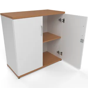 Impulse Lockable Office Storage Cupboard in Four Heights