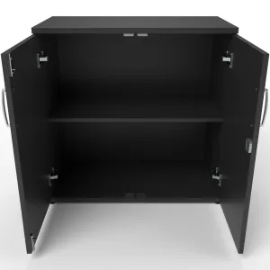 Impulse Lockable Office Storage Cupboard in Four Heights