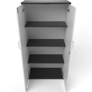 Impulse Lockable Office Storage Cupboard in Four Heights