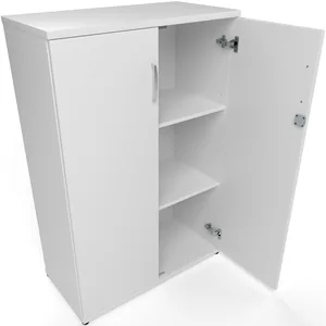 Impulse Lockable Office Storage Cupboard in Four Heights