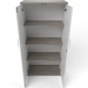 Impulse Lockable Office Storage Cupboard in Four Heights