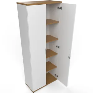 Impulse Lockable Office Storage Cupboard in Four Heights