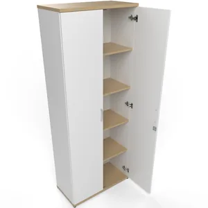 Impulse Lockable Office Storage Cupboard in Four Heights