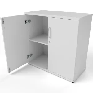 Impulse Lockable Office Storage Cupboard in Four Heights