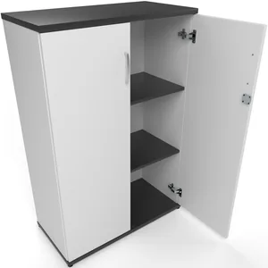 Impulse Lockable Office Storage Cupboard in Four Heights