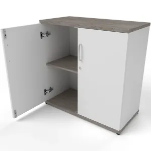 Impulse Lockable Office Storage Cupboard in Four Heights