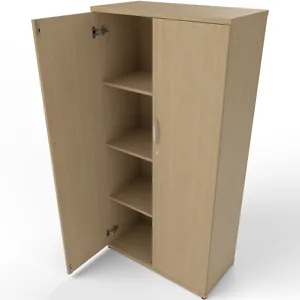 Impulse Lockable Office Storage Cupboard in Four Heights