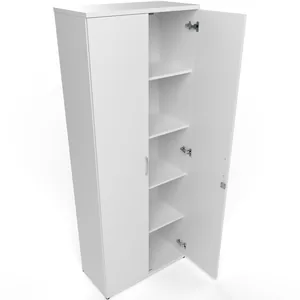 Impulse Lockable Office Storage Cupboard in Four Heights