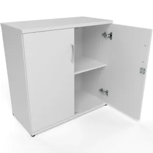 Impulse Lockable Office Storage Cupboard in Four Heights