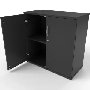 Impulse Lockable Office Storage Cupboard in Four Heights