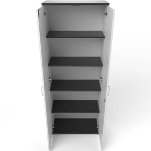 Impulse Lockable Office Storage Cupboard in Four Heights