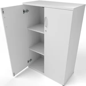 Impulse Lockable Office Storage Cupboard in Four Heights