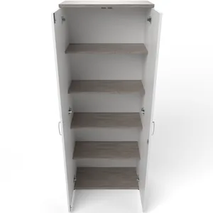 Impulse Lockable Office Storage Cupboard in Four Heights