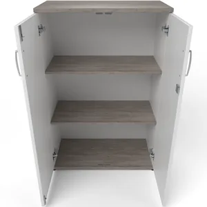Impulse Lockable Office Storage Cupboard in Four Heights