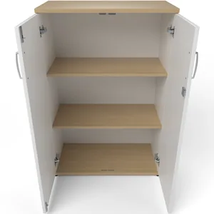 Impulse Lockable Office Storage Cupboard in Four Heights
