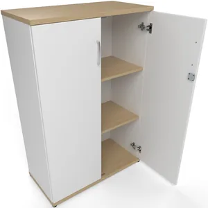 Impulse Lockable Office Storage Cupboard in Four Heights