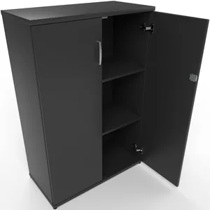 Impulse Lockable Office Storage Cupboard in Four Heights
