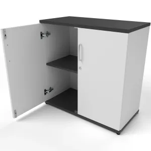 Impulse Lockable Office Storage Cupboard in Four Heights