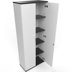 Impulse Lockable Office Storage Cupboard in Four Heights