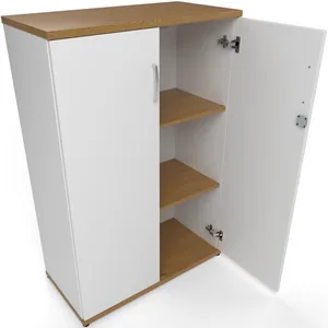Impulse Lockable Office Storage Cupboard in Four Heights