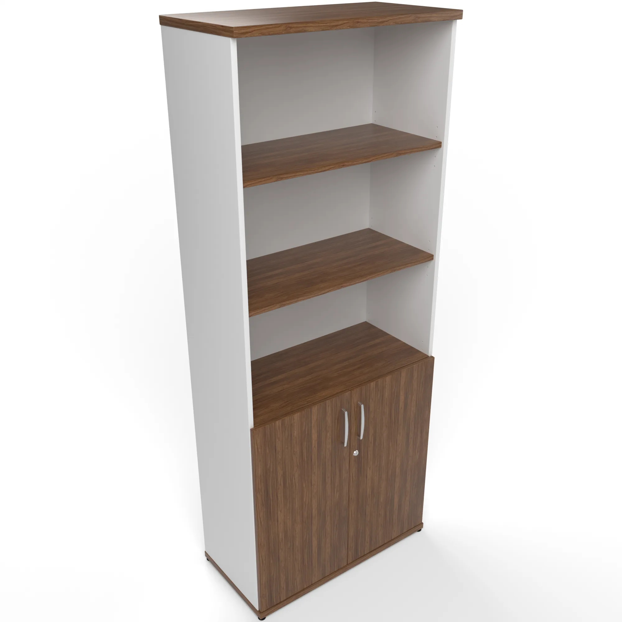 Impulse Tall Open Shelves Office Cupboard with Optional Doors