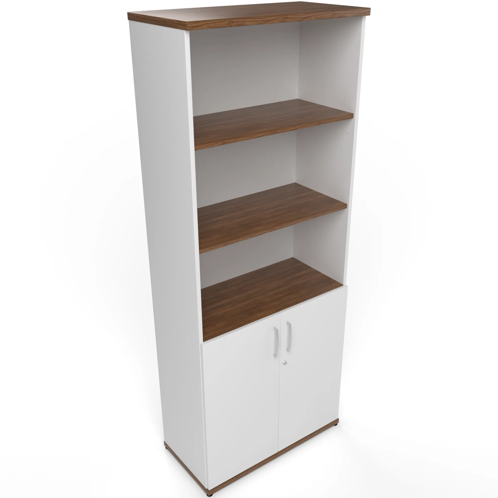 Impulse Tall Open Shelves Office Cupboard with Optional Doors