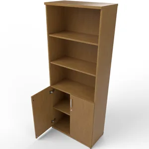 Impulse Tall Open Shelves Office Cupboard with Optional Doors