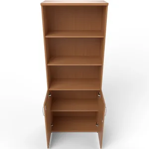 Impulse Tall Open Shelves Office Cupboard with Optional Doors
